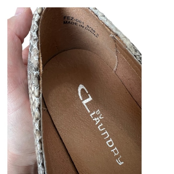 CL by Laundry- Loafers- Size 8 -Snake Beige - Picture 2 of 6